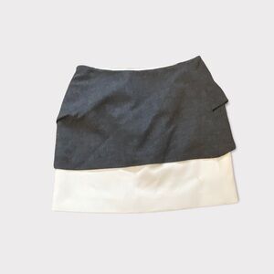 Maje  Helene two toned mini  high waist skirt
